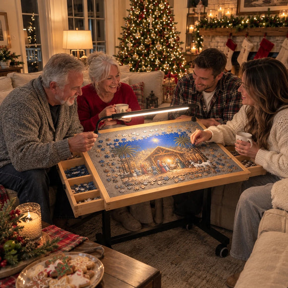 Amen Puzzles rolling puzzle table